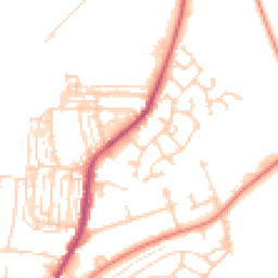 Daytime road noise heatmap for DN12 1SS