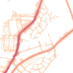Daytime road noise heatmap for DN12 1SY