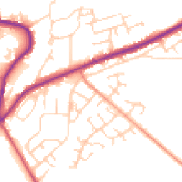 Daytime road noise heatmap for DN12 2AD
