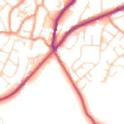 Daytime road noise heatmap for DN12 2DA