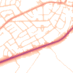 Daytime road noise heatmap for DN12 2JB