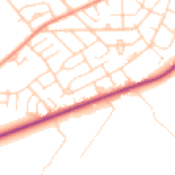 Daytime road noise heatmap for DN12 2JF
