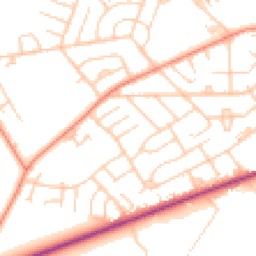 Daytime road noise heatmap for DN12 2JJ