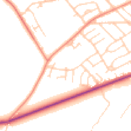 Daytime road noise heatmap for DN12 2JU