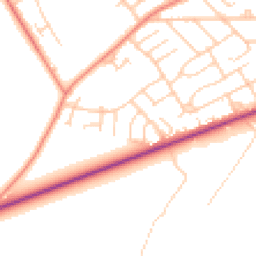 Daytime road noise heatmap for DN12 2LB