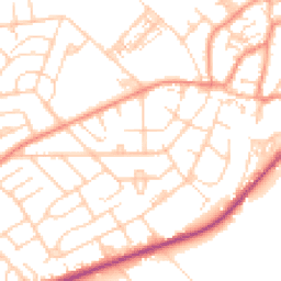 Daytime road noise heatmap for DN12 2NQ