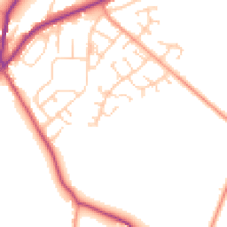 Daytime road noise heatmap for DN12 2PA