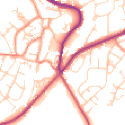 Daytime road noise heatmap for DN12 3AE