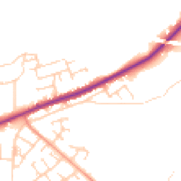 Daytime road noise heatmap for DN12 3AU