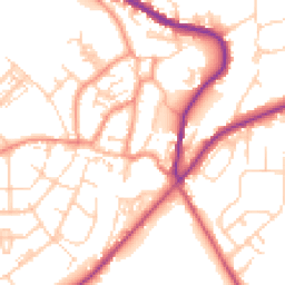 Daytime road noise heatmap for DN12 3BT