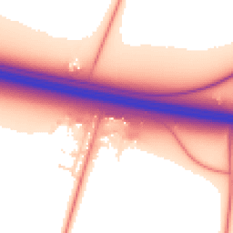 Daytime road noise heatmap for DN14 0AT
