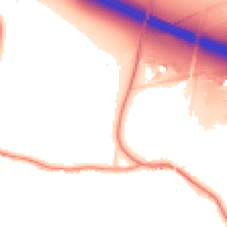 Daytime road noise heatmap for DN14 0BT