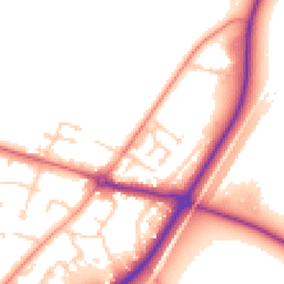 Daytime road noise heatmap for DN14 0FW