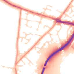 Daytime road noise heatmap for DN14 0GD