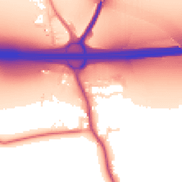 Daytime road noise heatmap for DN14 0GJ