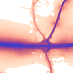Daytime road noise heatmap for DN14 0HN