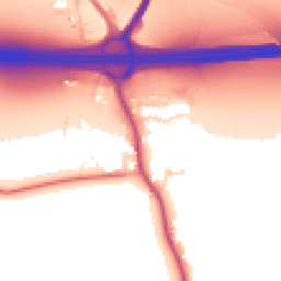 Daytime road noise heatmap for DN14 0HS