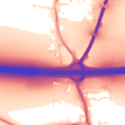 Daytime road noise heatmap for DN14 0HW