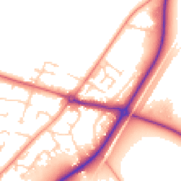 Daytime road noise heatmap for DN14 0JY