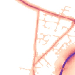 Daytime road noise heatmap for DN14 0LB