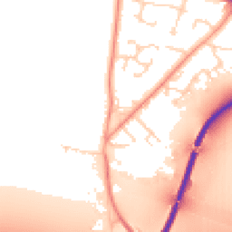 Daytime road noise heatmap for DN14 0LD