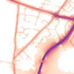 Daytime road noise heatmap for DN14 0LL