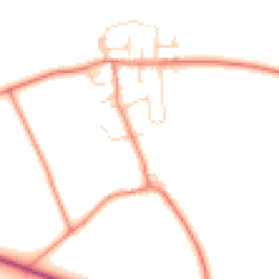 Daytime road noise heatmap for DN14 0NE