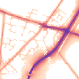 Daytime road noise heatmap for DN14 0PH