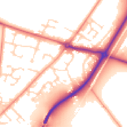 Daytime road noise heatmap for DN14 0PL