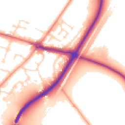 Daytime road noise heatmap for DN14 0PQ