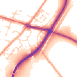 Daytime road noise heatmap for DN14 0PS