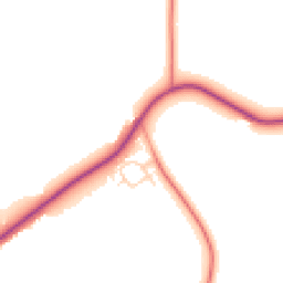Daytime road noise heatmap for DN14 0SZ