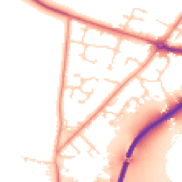 Daytime road noise heatmap for DN14 0UL
