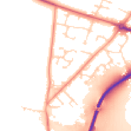 Daytime road noise heatmap for DN14 0UN