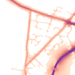 Daytime road noise heatmap for DN14 0UP
