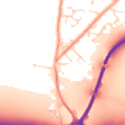 Daytime road noise heatmap for DN14 0WL