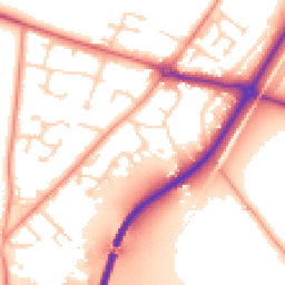 Daytime road noise heatmap for DN14 0YJ