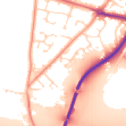 Daytime road noise heatmap for DN14 0YL