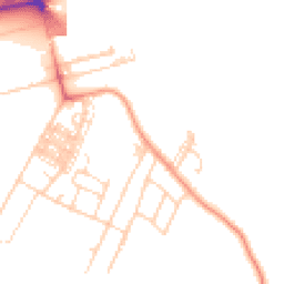 Daytime road noise heatmap for DN14 5TW
