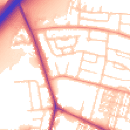 Daytime road noise heatmap for DN14 6PF