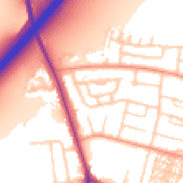 Daytime road noise heatmap for DN14 6PS