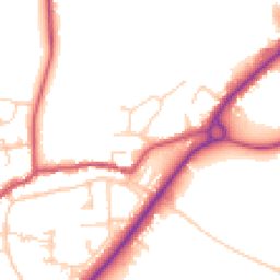 Daytime road noise heatmap for DN14 7AJ