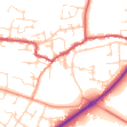 Daytime road noise heatmap for DN14 7BL