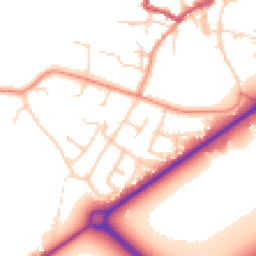 Daytime road noise heatmap for DN14 7DW
