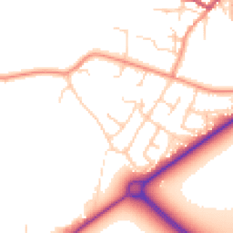 Daytime road noise heatmap for DN14 7EP