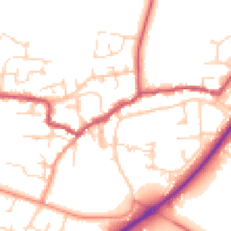 Daytime road noise heatmap for DN14 7SF