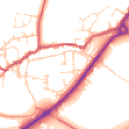 Daytime road noise heatmap for DN14 7SG