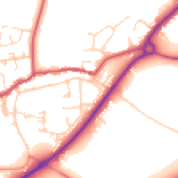 Daytime road noise heatmap for DN14 7SJ