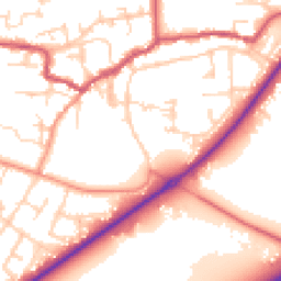 Daytime road noise heatmap for DN14 7SX