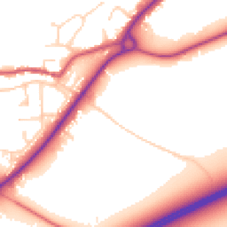 Daytime road noise heatmap for DN14 7TG